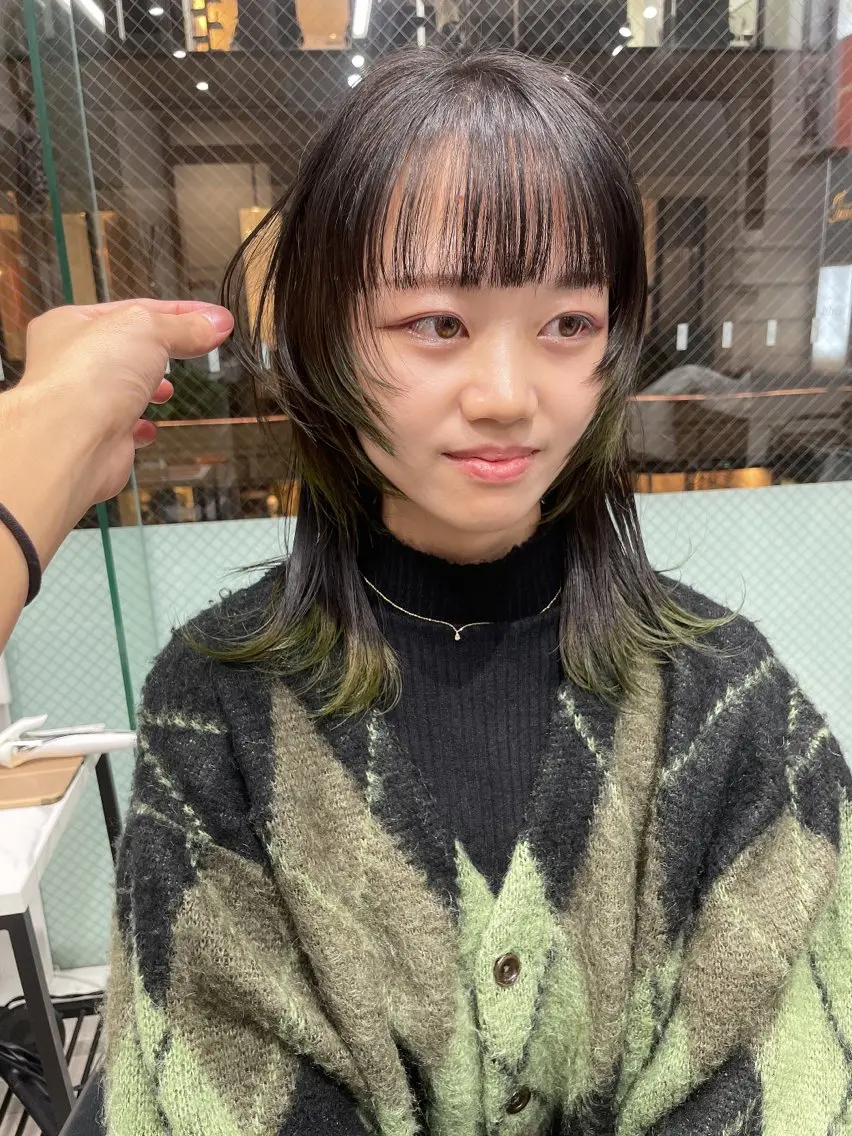 セミロング カラー カット ヘアカラー トリートメント 髪質改善will hairdesignのヘアスタイル