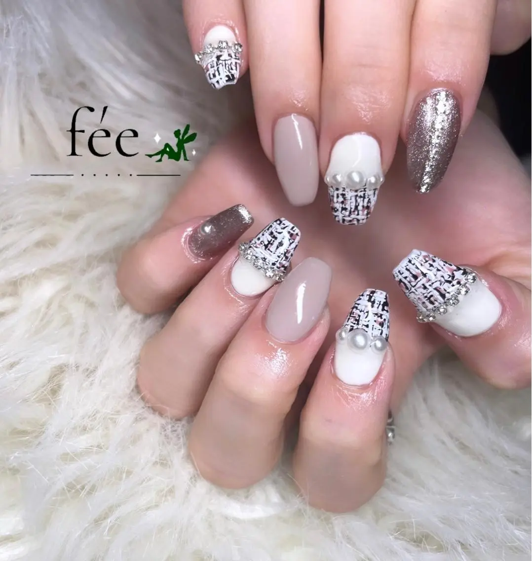 ネイル フットネイル ジェルネイル 韓国ネイル マグネットネイル ミラーネイル ハンドネイル nail salon fee(フィー)のネイルデザイン