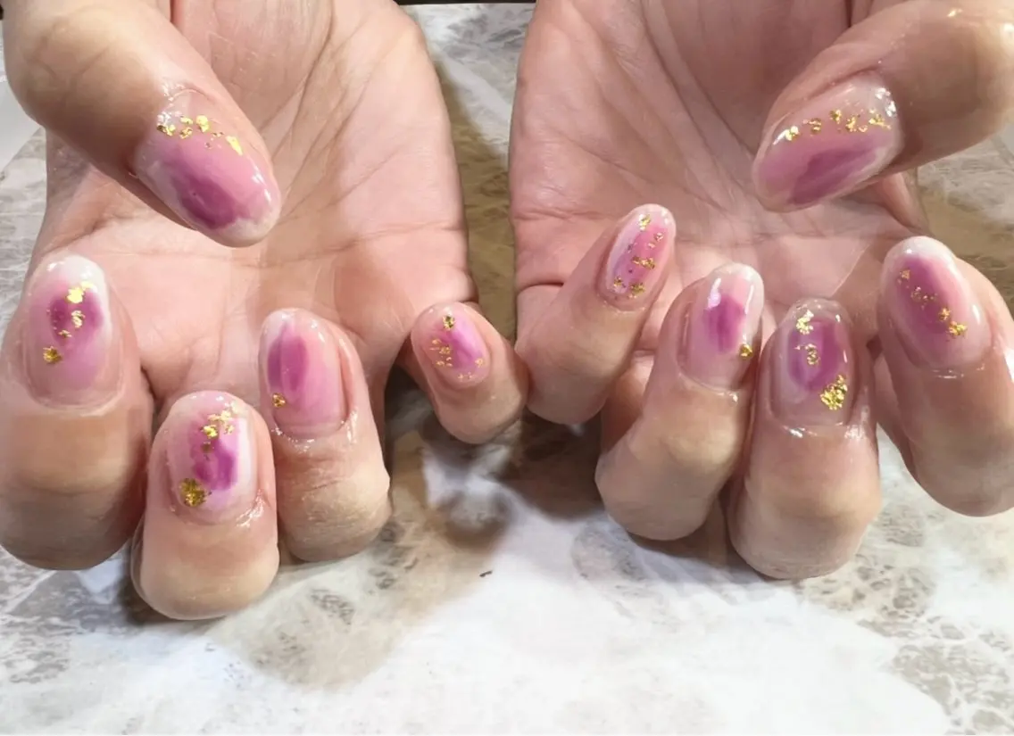 ネイル ニュアンスネイル Alococo nail🎀miyuのネイルデザイン