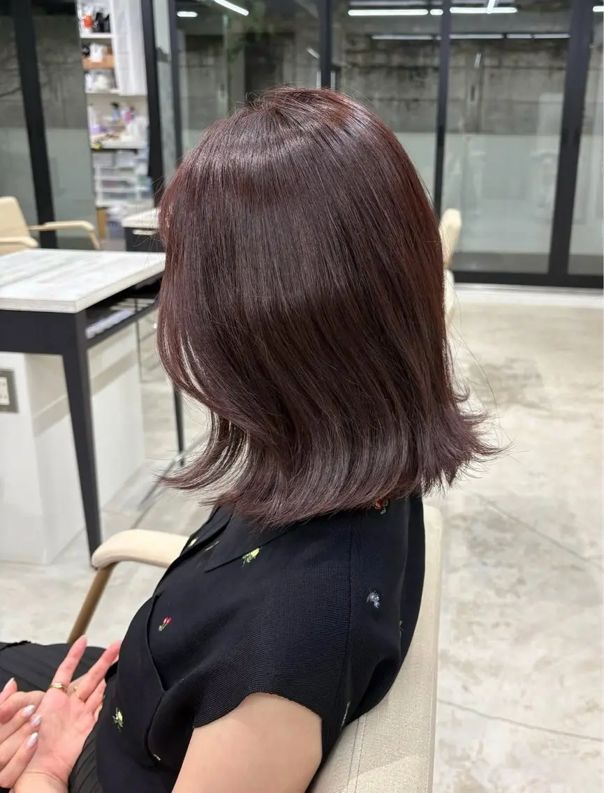 カラー しょうのともき ボブ／ブラウンカラーのヘアスタイル