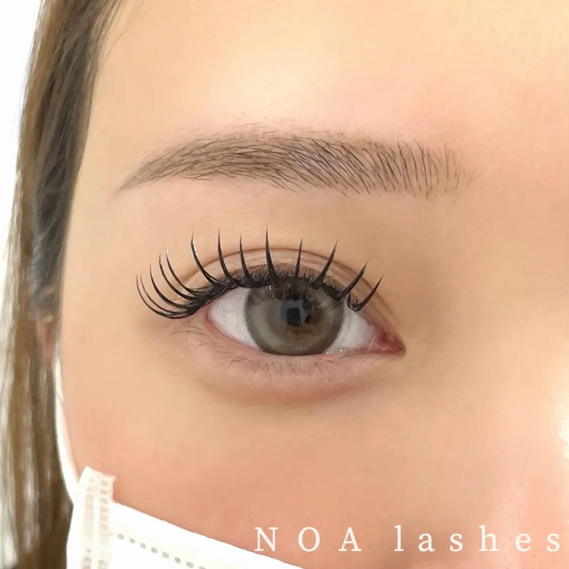 マツエク・マツパ フラットラッシュ マツエク NOA lashes 茂木のマツエク・マツパデザイン