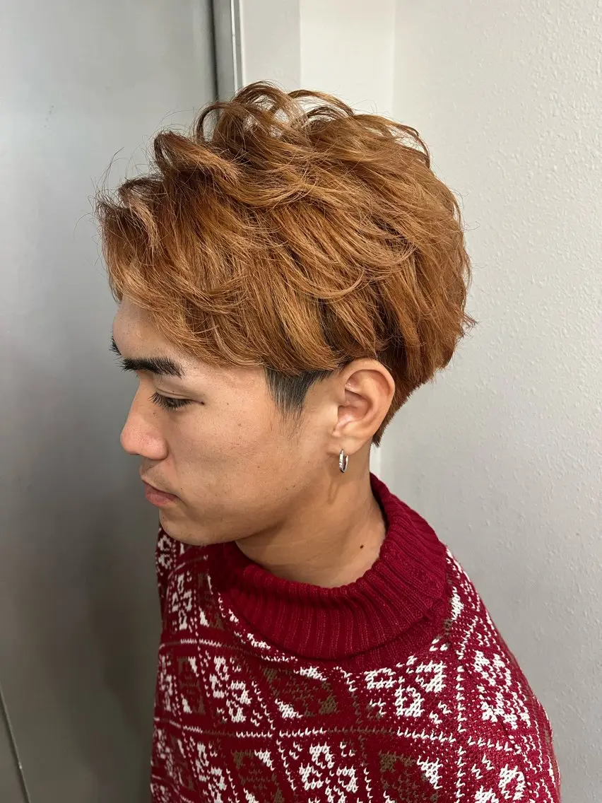 ショート メンズ メンズパーマ ショートヘア muk hair篠村 髪質改善/完全個室のヘアスタイル