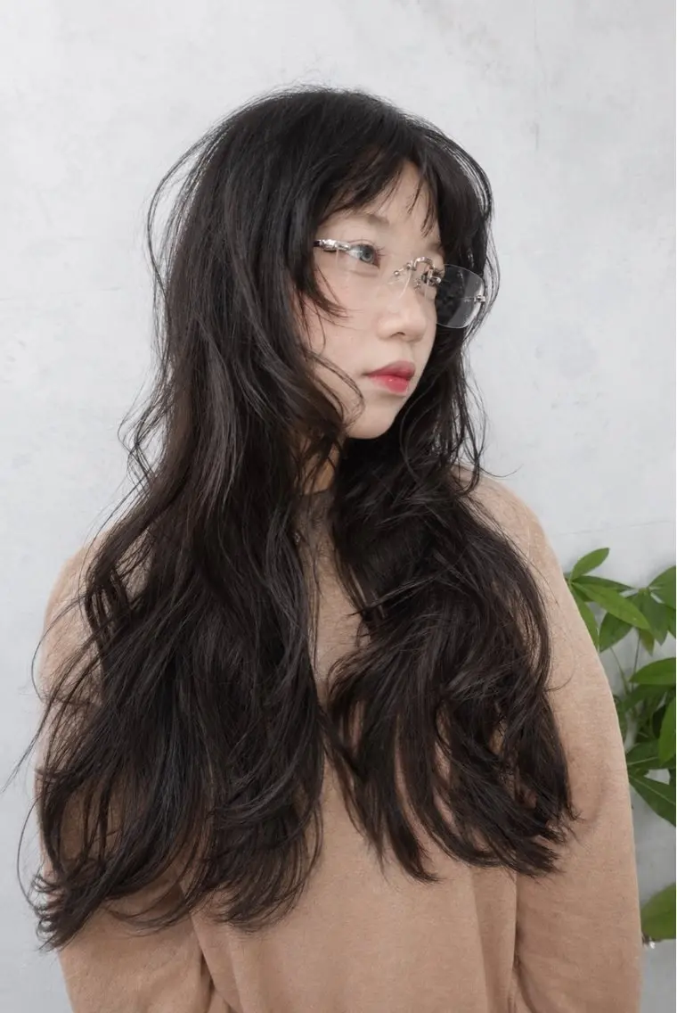 ロング カラー 透明感カラー レイヤーカット トリートメント カット ヘアカラー トリートメント 🌿透明感カラー レイヤーカットのヘアスタイル