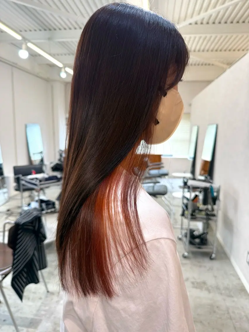 ロング カラー インナーカラー soa.ママ美容師 寺田典子のヘアスタイル