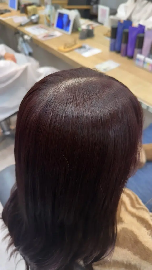 ロング カラー ヘアカラー トリートメント 縮毛矯正/エクステ /艶カラー/ひふみのヘアスタイル