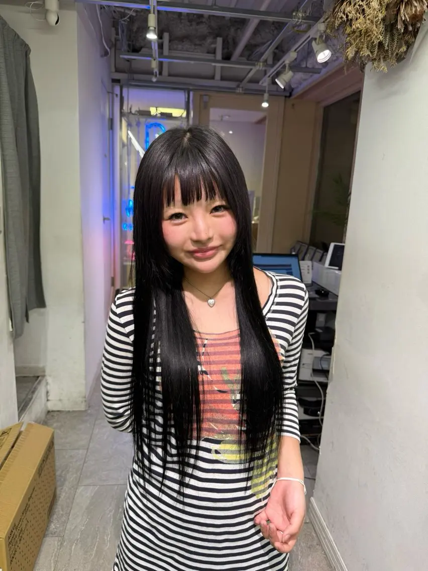 ロング エクステ 🩶ハイトーン × プルエク🩶MIWAのヘアスタイル