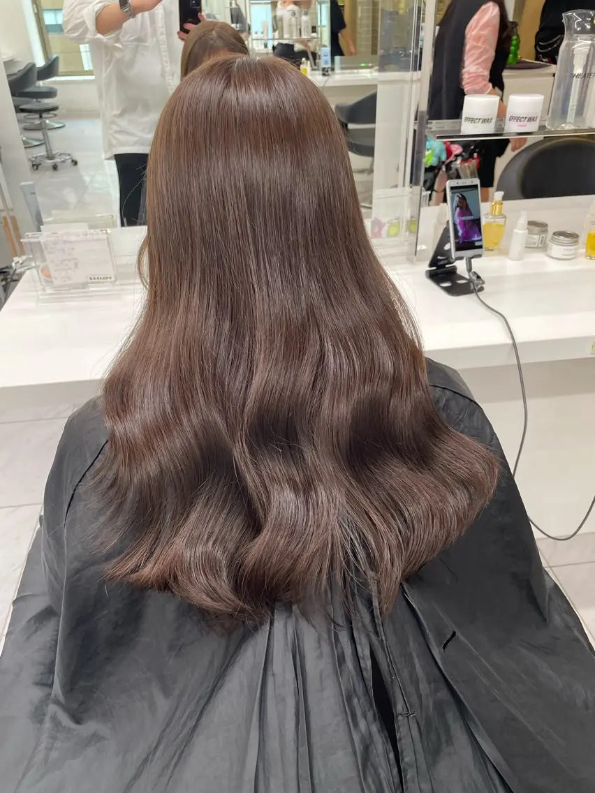 【︎︎︎︎髪質改善でダメージレス︎︎︎︎♡】ブリーチありorなしダブルカラー➕髪質改善トリートメント🤍の写真