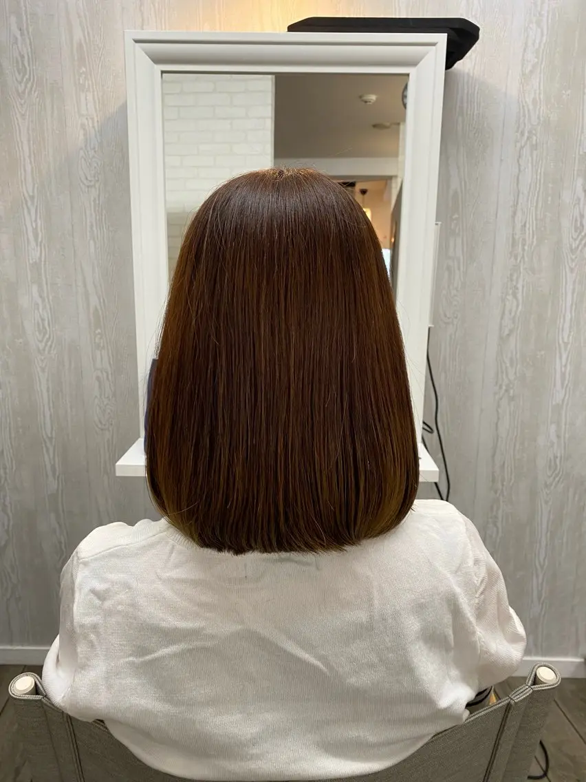 セミロング カット トリートメント THETAふじみ野 野宮のヘアスタイル