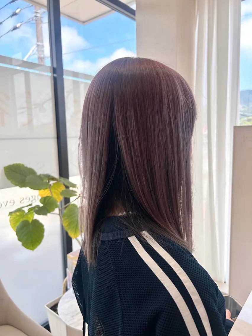 ミディアム カラー ベージュカラー ブリーチ ブラウンカラー ダブルカラー ハイトーンカラー カット ヘアカラー roan宗像店 Megumiのヘアスタイル