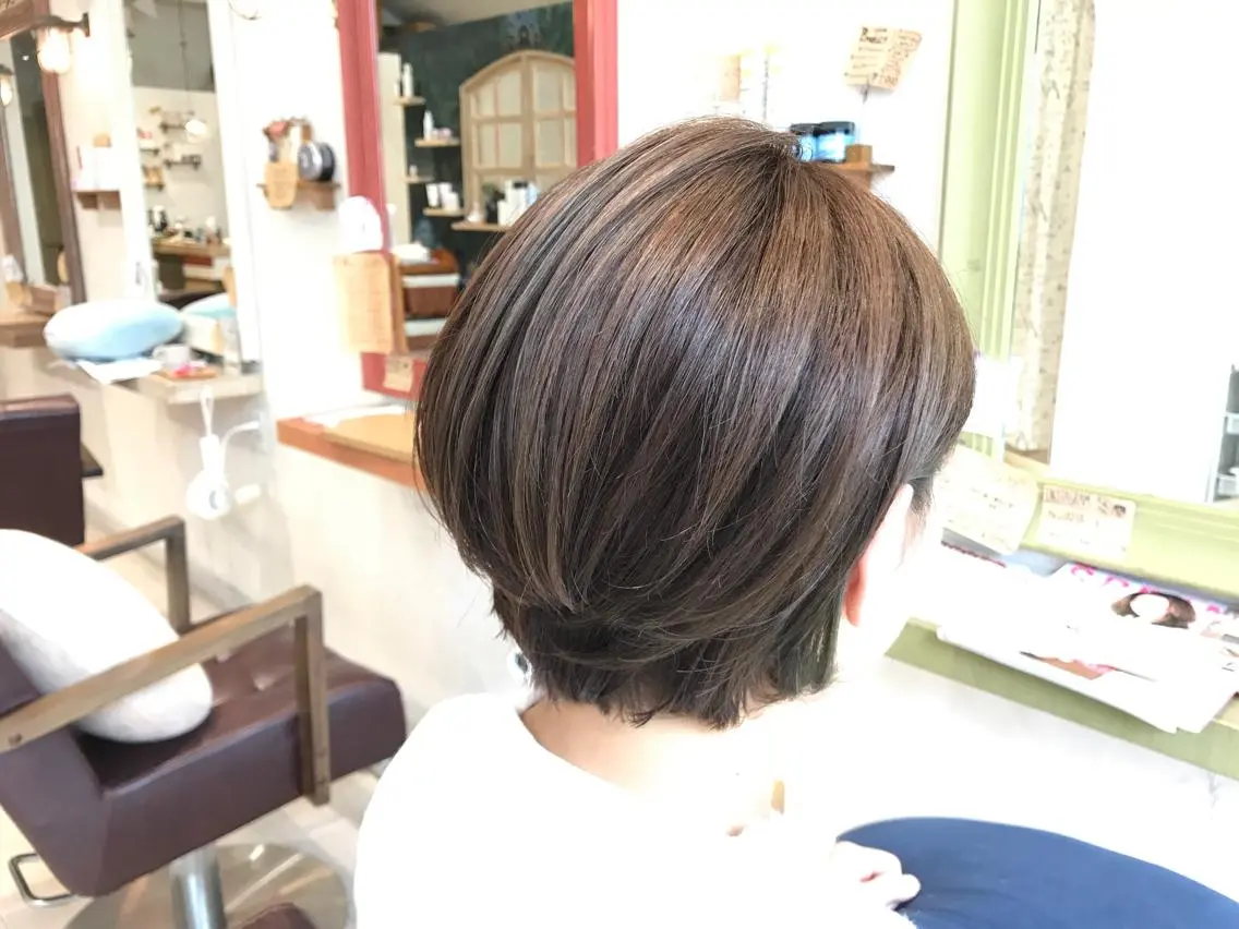 ショート カラー ショートボブ ボブ ショートヘア メンズ指名多数!! 田島史也のヘアスタイル