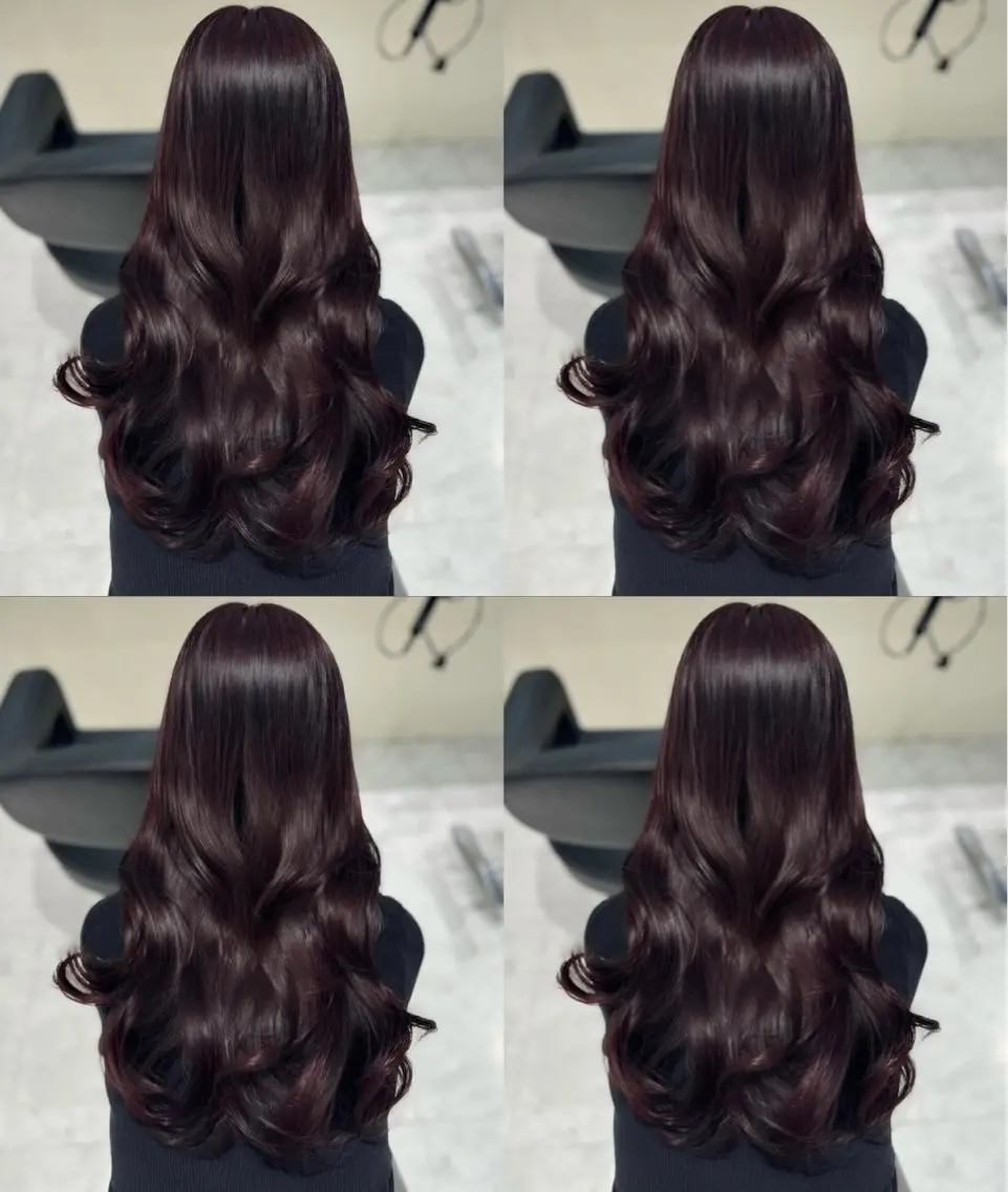 ロング カラー ブリーチ ダブルカラー ブリーチなしカラー ヘアカラー トリートメント 💗シールエクステ/ 羽エク/あおい💗のヘアスタイル