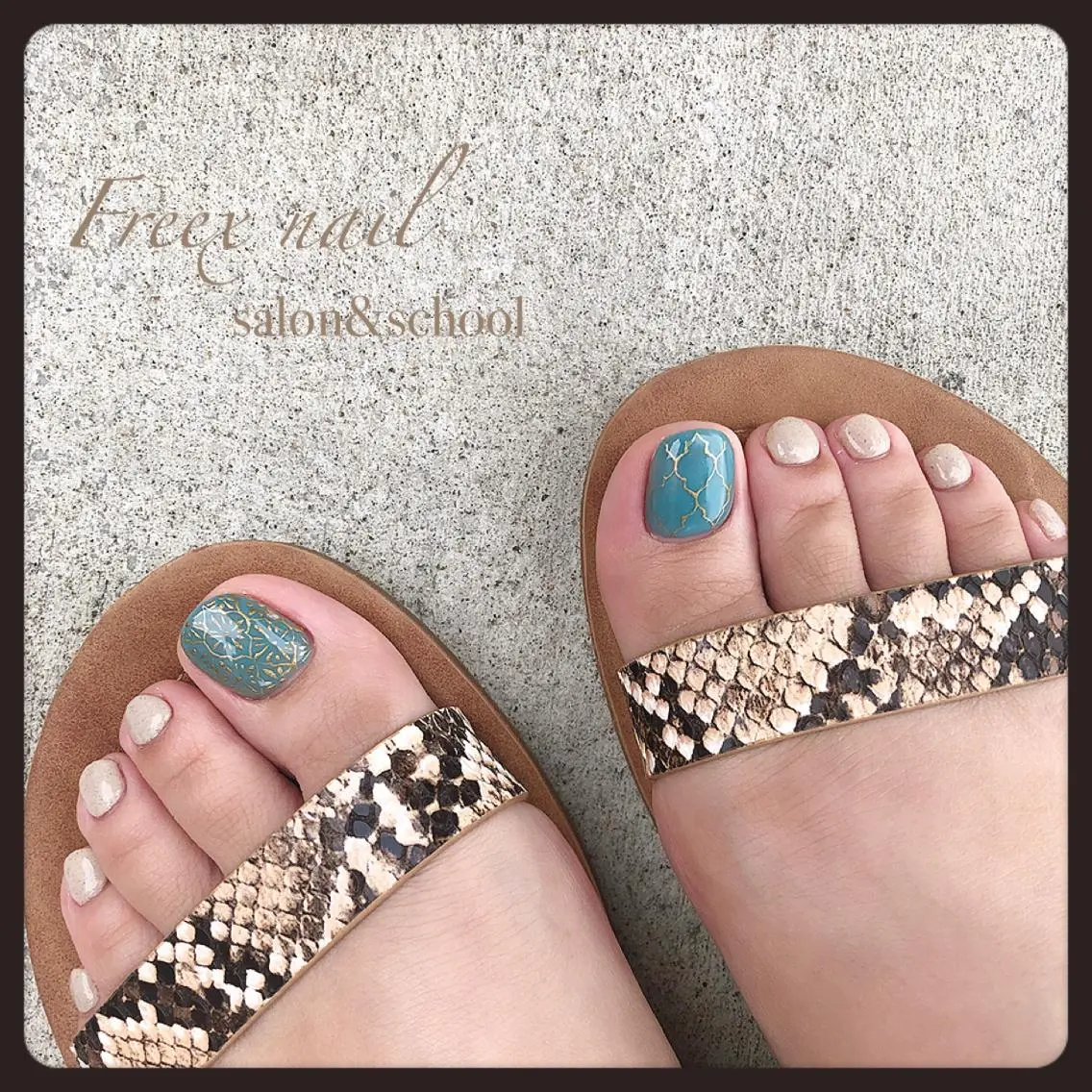 ネイル フットネイル フットネイル freex nail /ニュアンス/個性派のネイルデザイン
