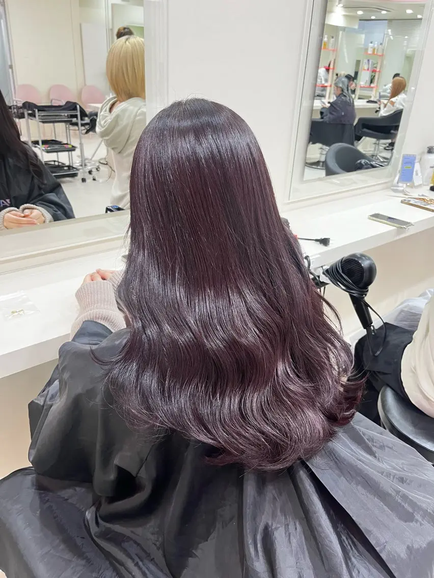 セミロング カラー ヘアカラー 💟RINNA 艶カラー💟のヘアスタイル