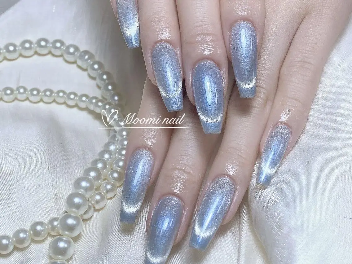 ネイル 長さ出し ジェルネイル グラデーション 韓国ネイル マグネットネイル moomi nail スカルプ専門のネイルデザイン