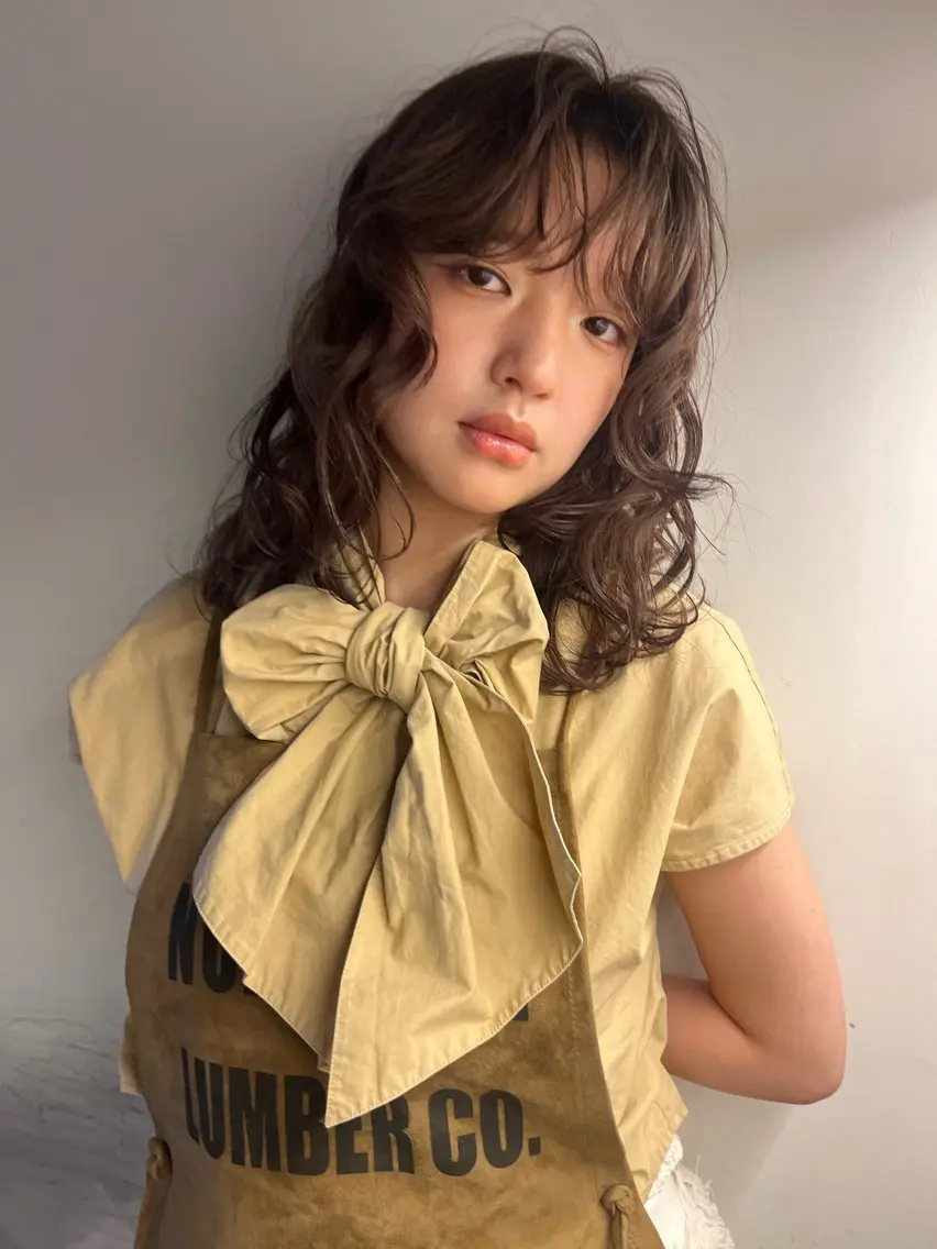 ミディアム カラー ブラウンカラー 透明感カラー ヘアカラー 🤍ボブ/ベージュ 🤍honoのヘアスタイル