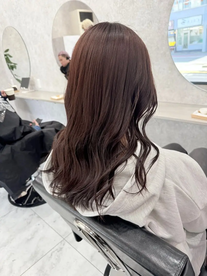 ミディアム カラー 🌺ハイトーン🌺 矢葺 なぎさ🌺🌺のヘアスタイル