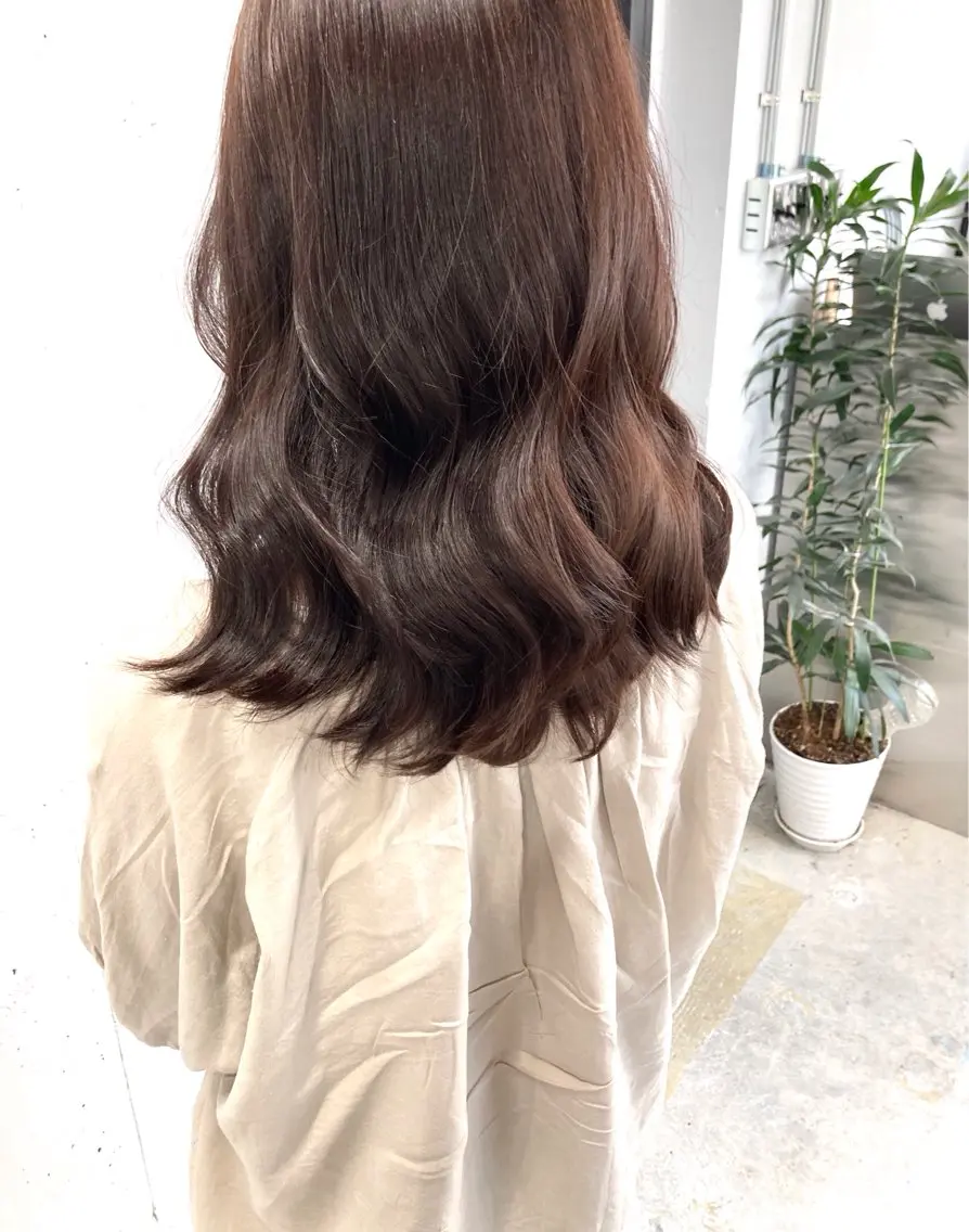 ミディアム 髪質改善 似合わせカット 縮毛矯正 トリートメント lok[ロク] 高田馬場のヘアスタイル