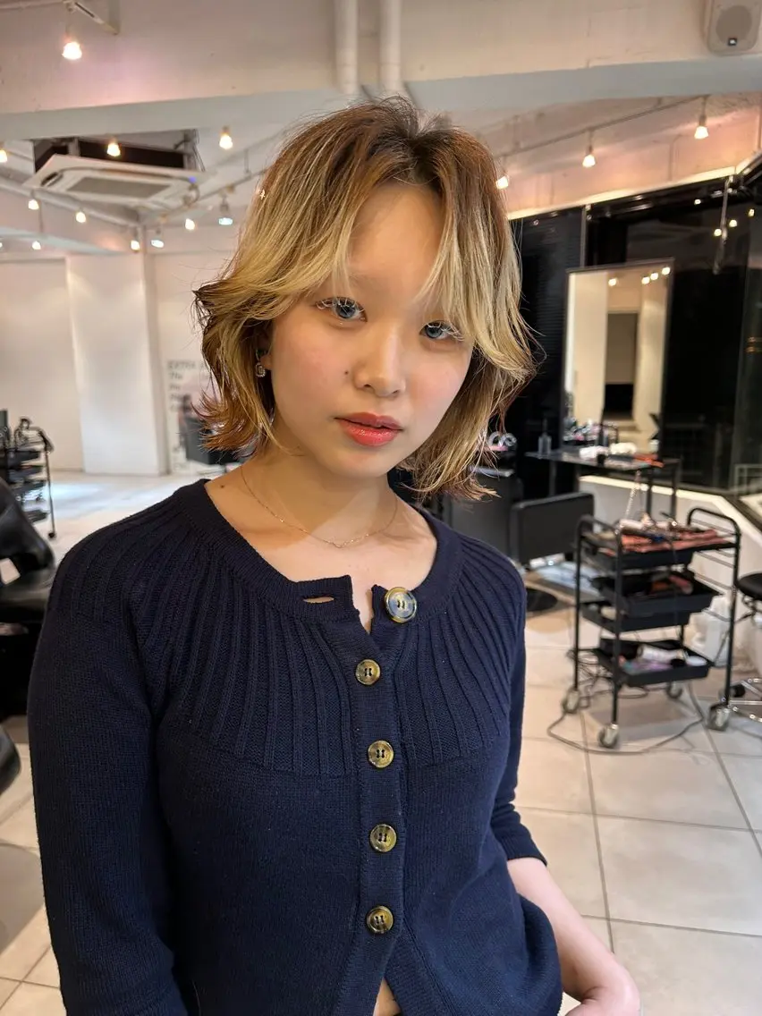 ミディアム カラー ヘアカラー rento🎨 /ブリーチモデル募集のヘアスタイル