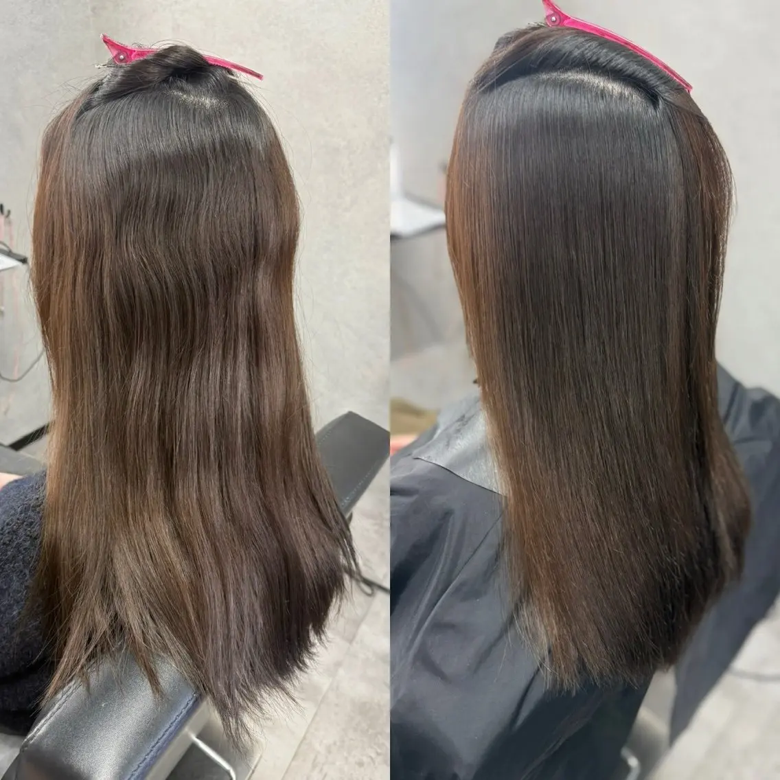 ロング 縮毛矯正 トリートメント 酸性ストレート 髪質改善大槻勇樹のヘアスタイル