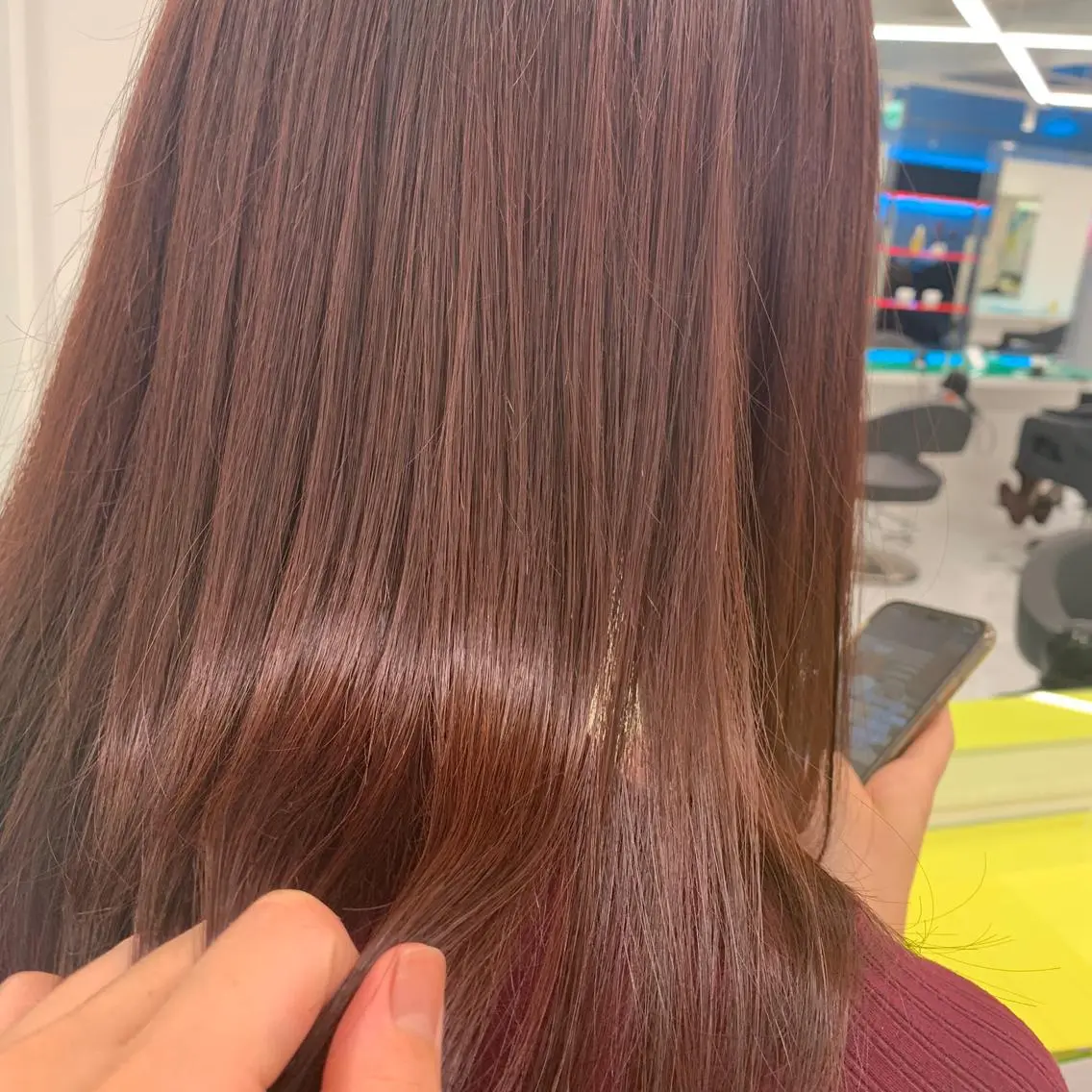 セミロング カラー 透明感カラー 髪質改善 トリートメント 完全💗マンツーマン marinのヘアスタイル