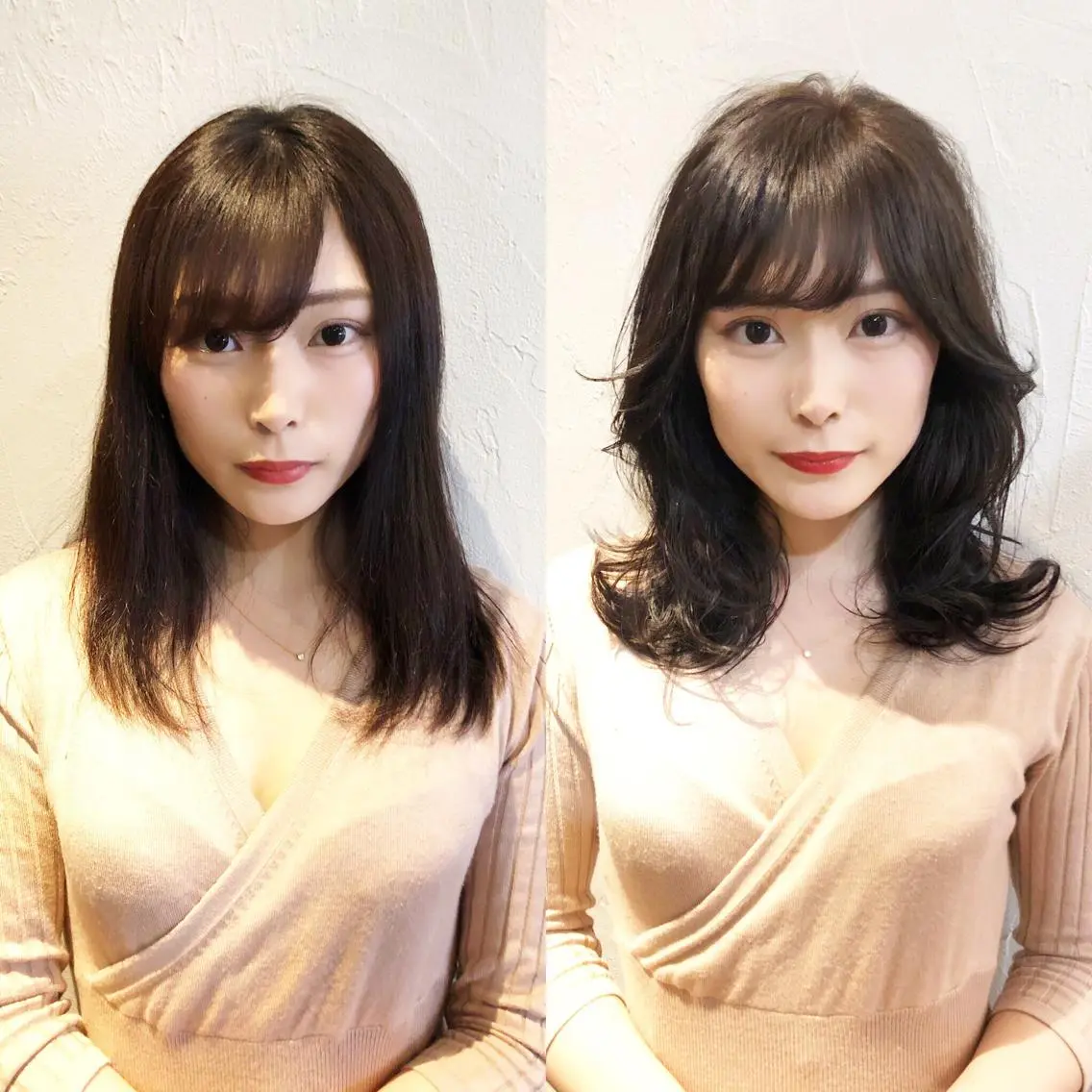 ミディアム 髪質改善縮毛矯正 専門店のヘアスタイル