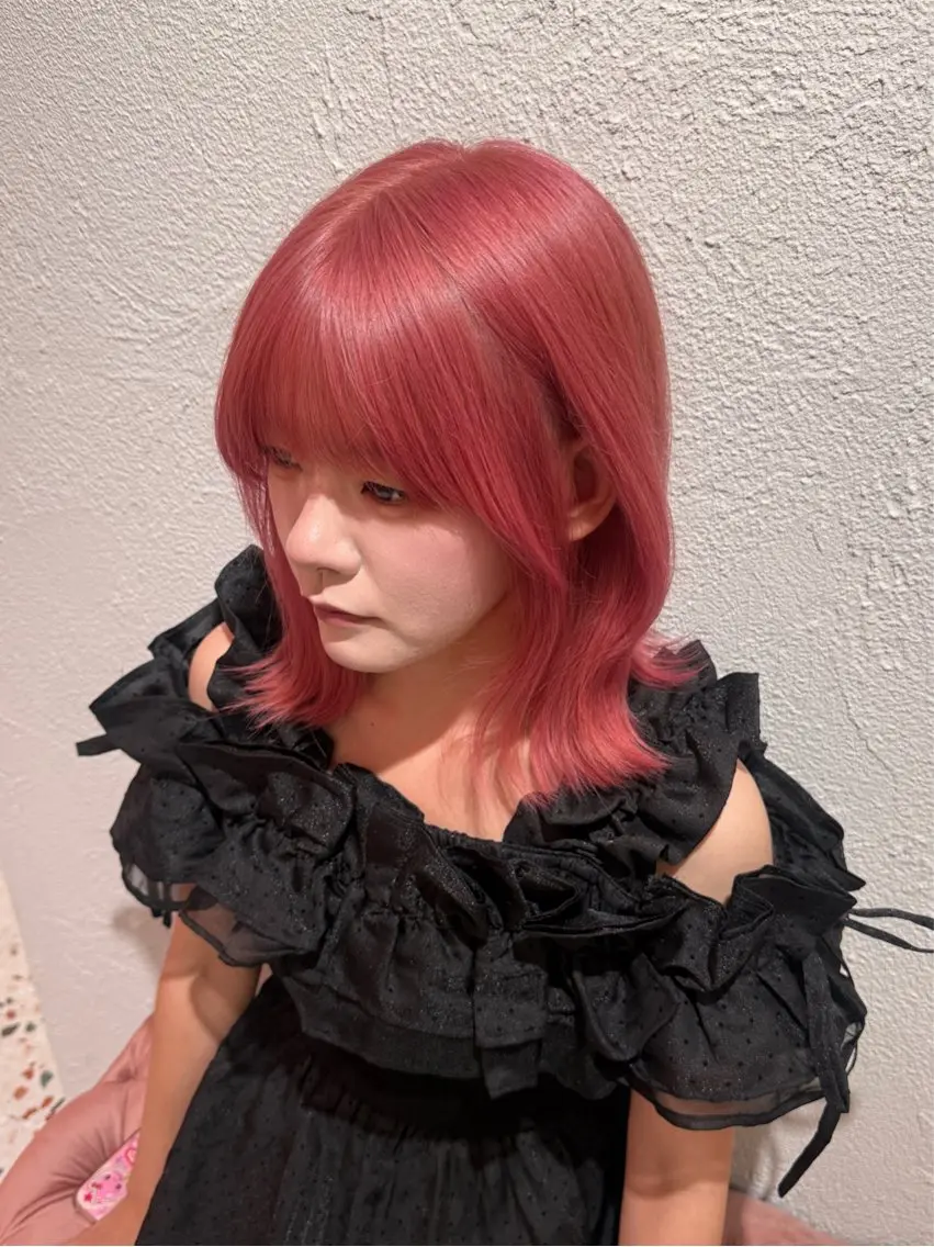 カラー 🍒ベージュ/ピンク ベージュ🍒なつきのヘアスタイル
