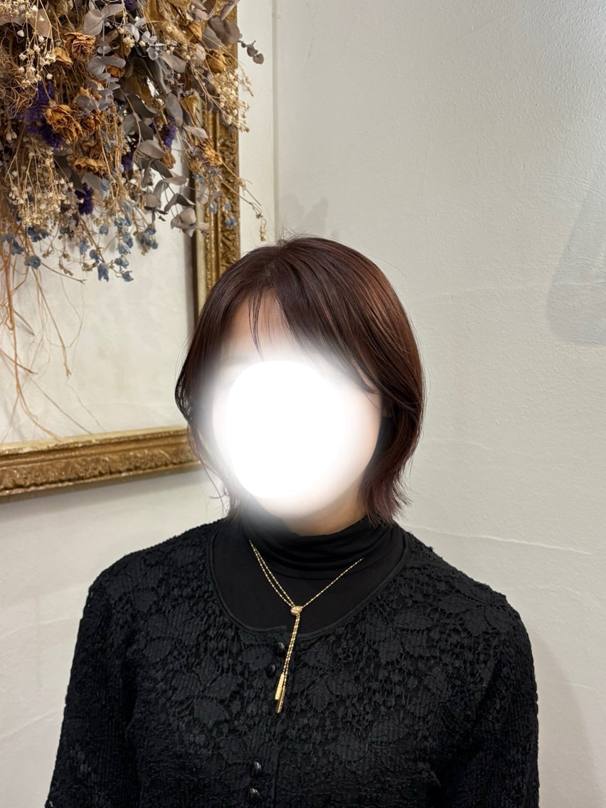 ショート ボブ ラカットゾーン 田中李奈のヘアスタイル