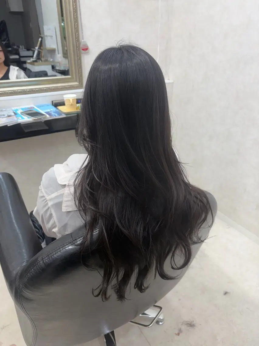 ロング カット ヘアカラー ✨ブリーチ無しWカラ ー・メンズ✨佐藤秀太のヘアスタイル