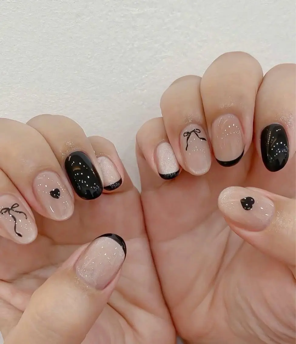 ネイル 長さ出し フレンチネイル グラデーション 卒業式 マグネットネイル MIHANA NAILのネイルデザイン