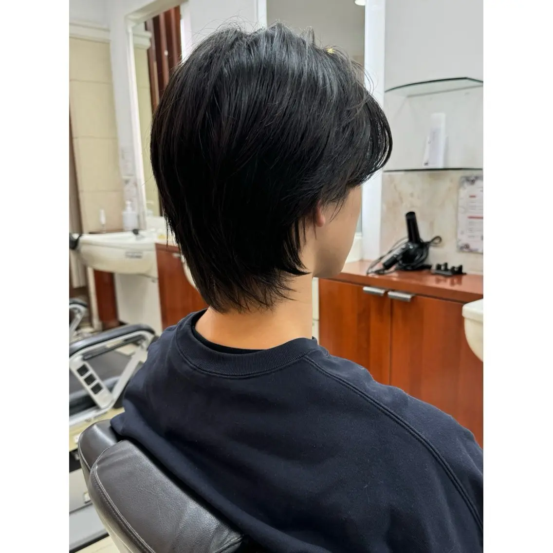 セミロング メンズ メンズパーマ セミロングパーマ レイヤーカット WAKANA Sのヘアスタイル