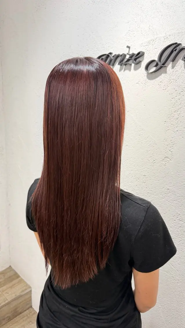 ロング カラー&縮毛矯正モデ ル募集NOA🩷✨のヘアスタイル