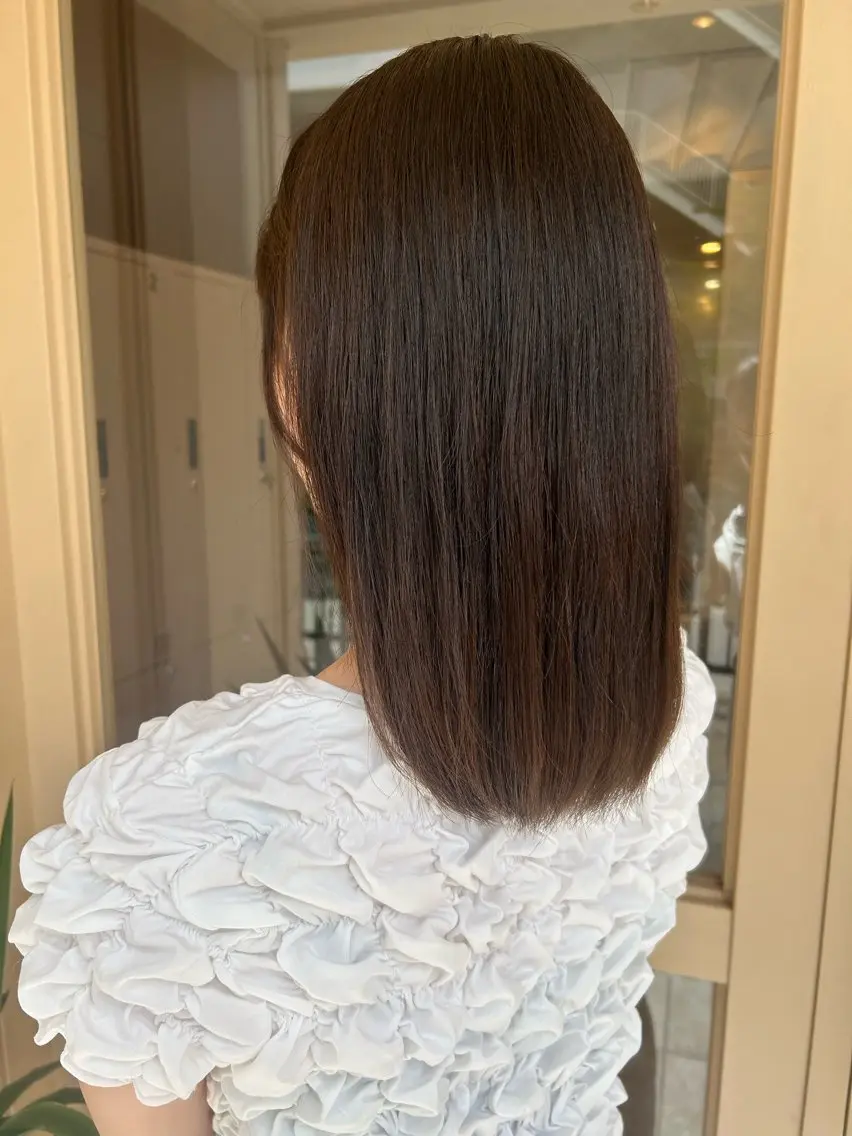 ミディアム カラー ベージュカラー オリーブベージュ カット ヘアカラー カラーモデル募集中 🥣/こにしりなのヘアスタイル