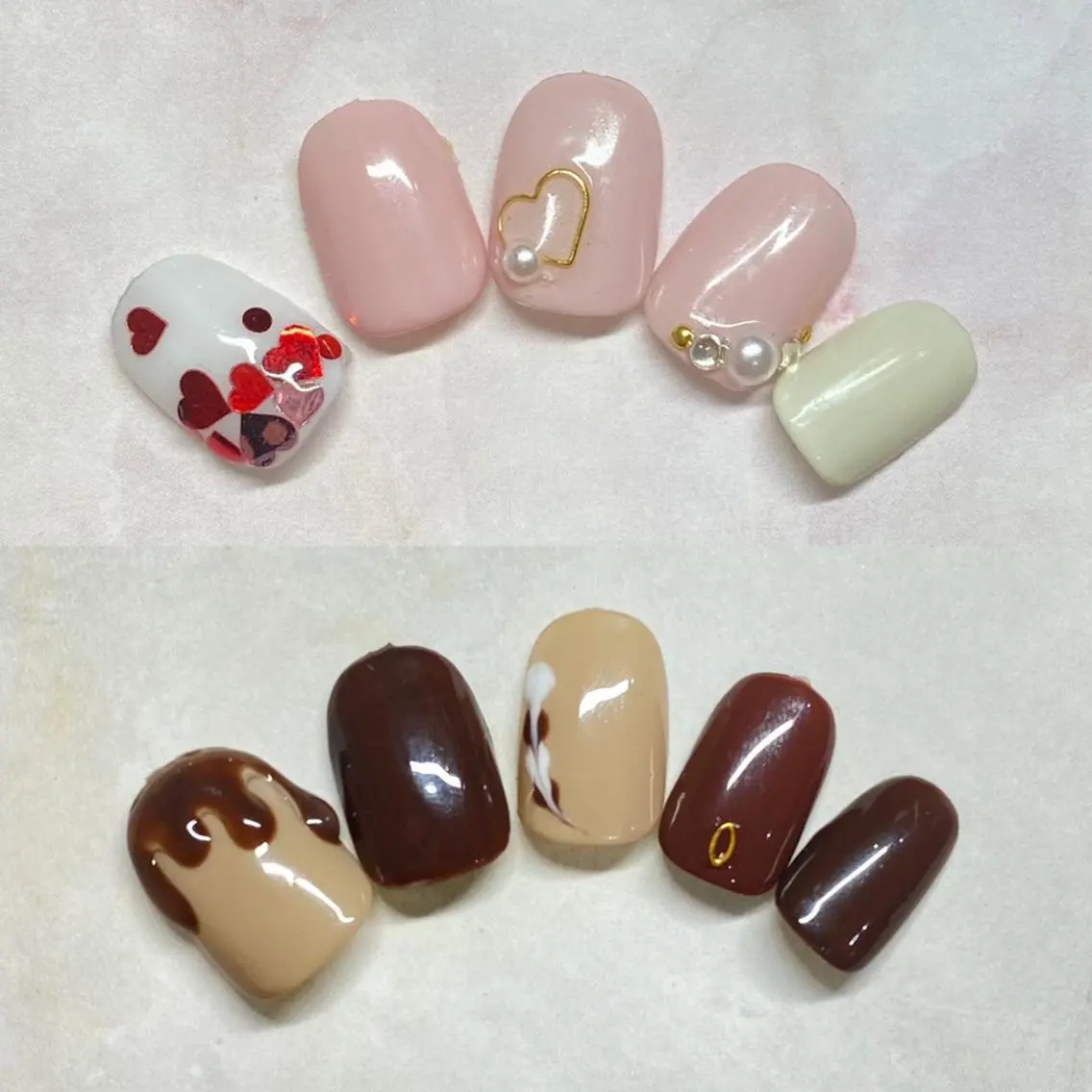 ネイル バレンタイン ハンドネイル Nail&eye Belire 新宿のネイルデザイン