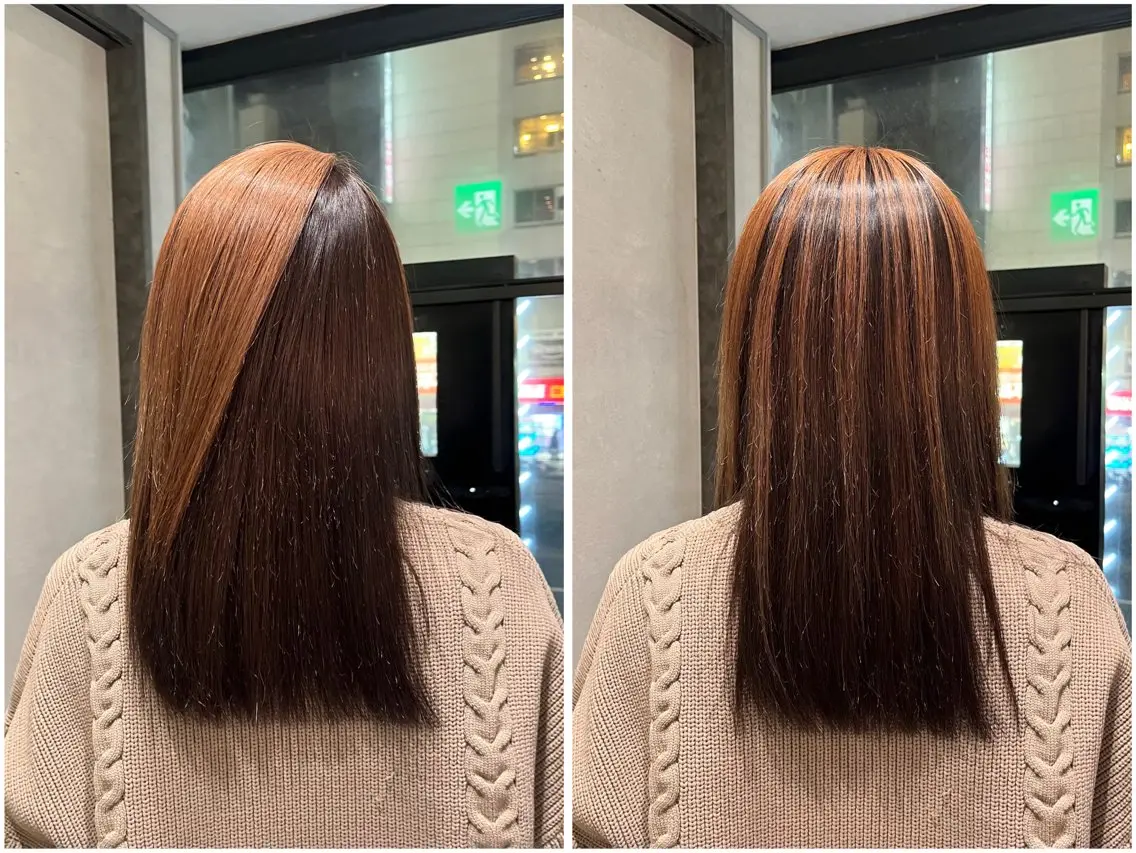 【個性的カラーに😎】ブリーチありデザインカラー🧡の写真