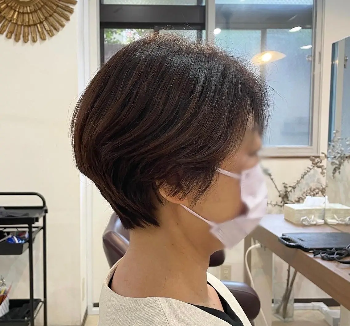 ショート カラー ハンサムショート ショートヘア SOL .✂︎ 松永李帆のヘアスタイル