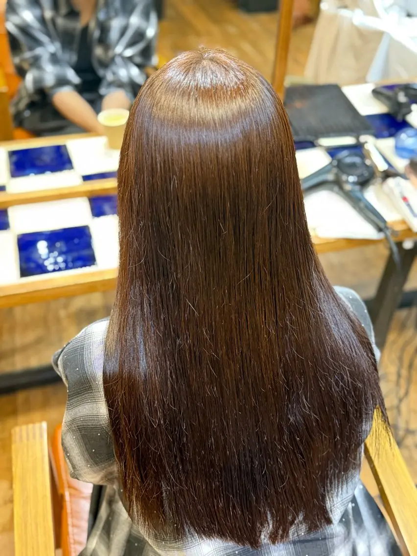 ロング カラー ヘアカラー トリートメント 🎨デザイン🥇 美髪・艶髪 日暮千敬のヘアスタイル