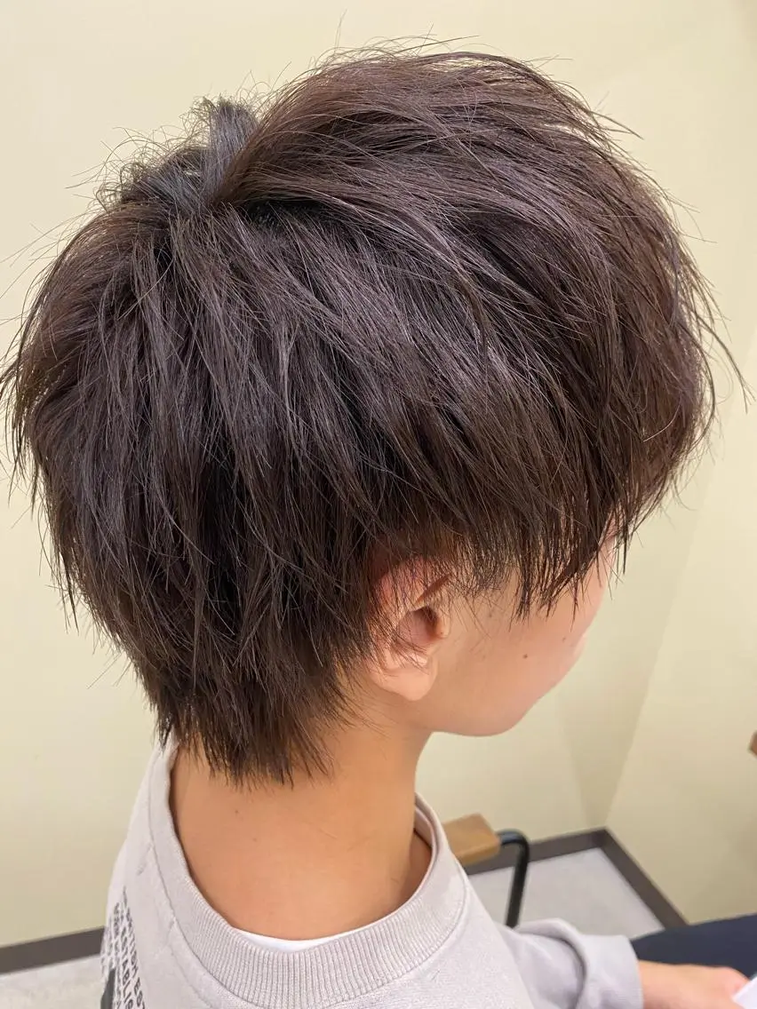 メンズカット+カラーの写真