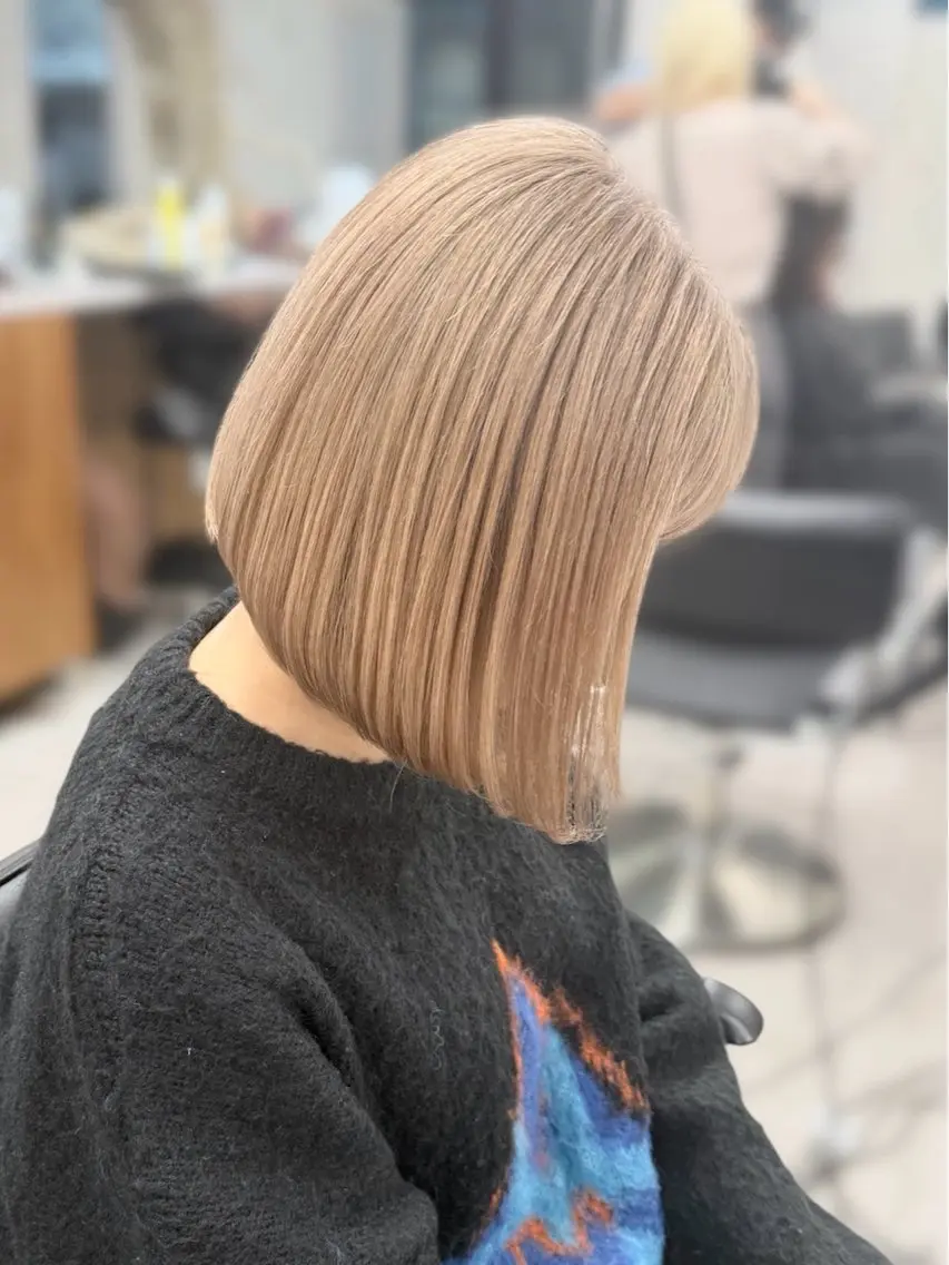 カラー ブリーチ 透明感カラー ハイトーンカラー レイヤー／ハイトーン 🍎森貝洋亮🍎のヘアスタイル