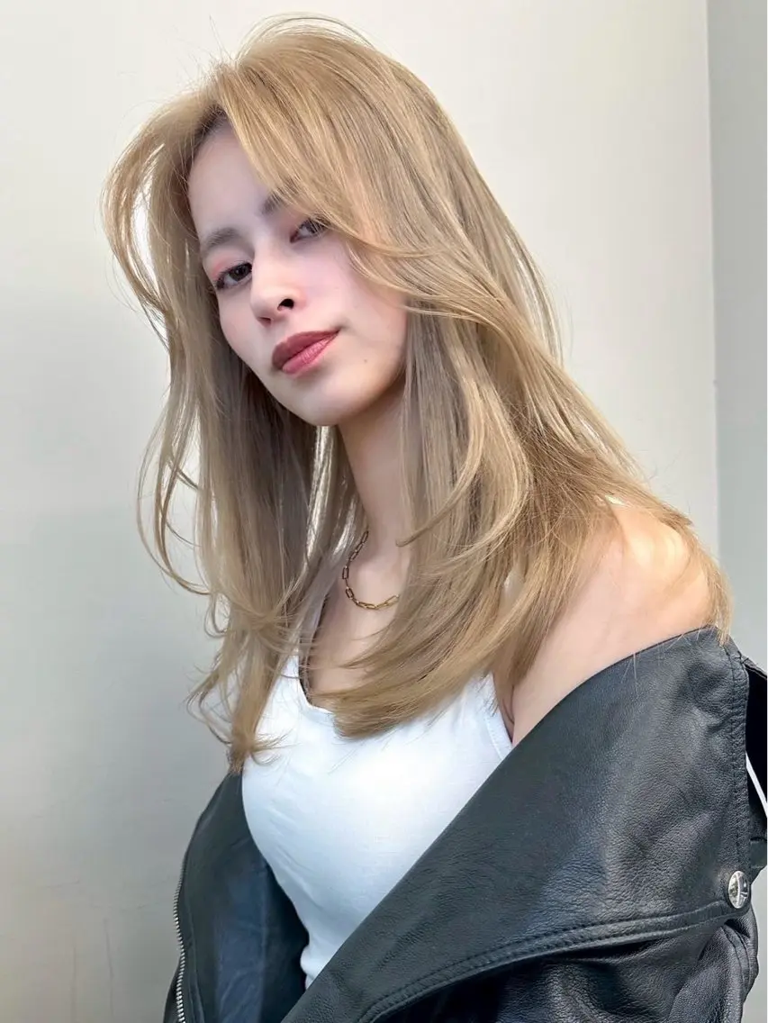 ロング カラー カット ヘアカラー 表参道/似合わせ レイヤー/ryoのヘアスタイル