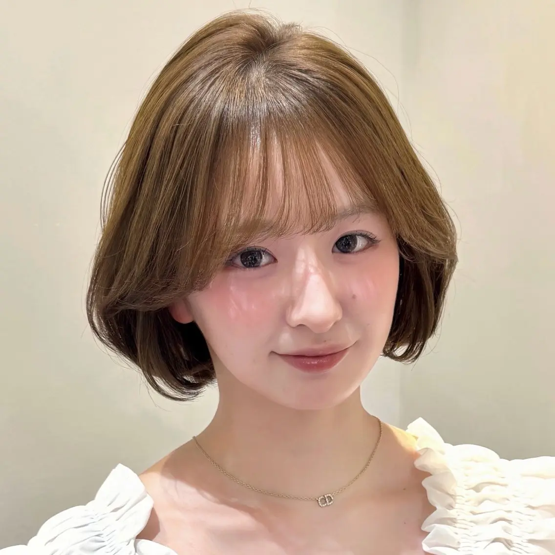 ショート カット ヘアカラー トリートメント 韓国/くびれミディ/ ボブレイヤー/千純のヘアスタイル