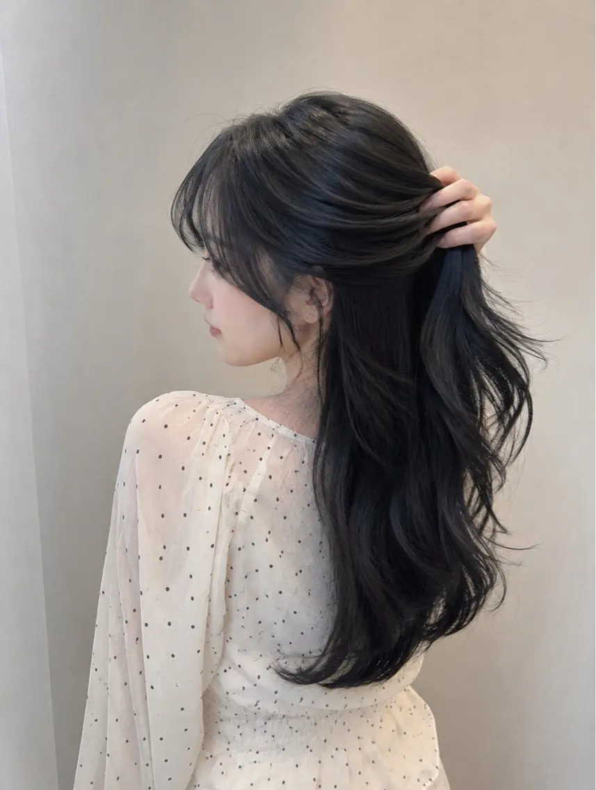 カラー ヘアカラー 韓国ヘア｜艶カラー｜ ヘアアレンジ｜yuiのヘアスタイル