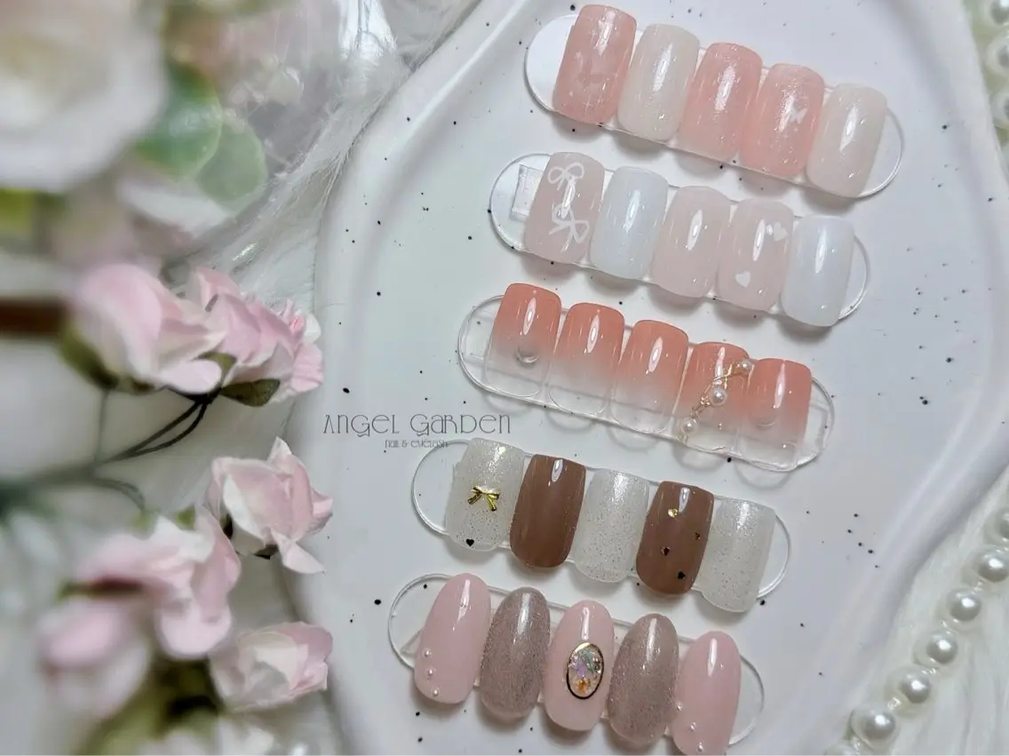 ネイル シンプルネイル 春ネイル Angel Garden池袋のネイルデザイン