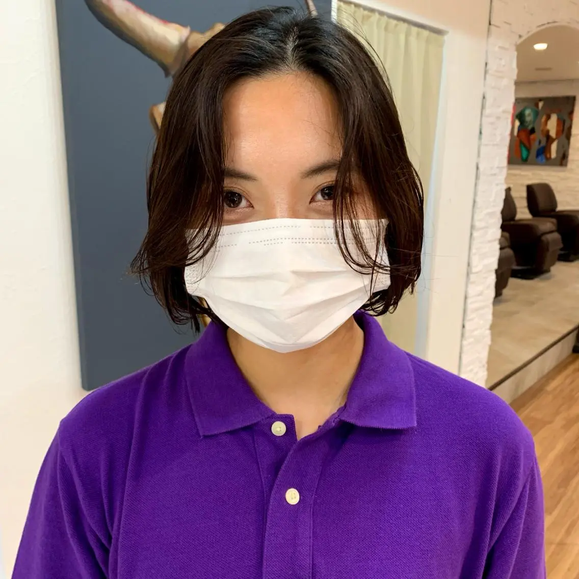 ミディアム パーマ ミディアムパーマ ニュアンスパーマ 【韓国風くびれヘア】 joule小木曽輝のヘアスタイル