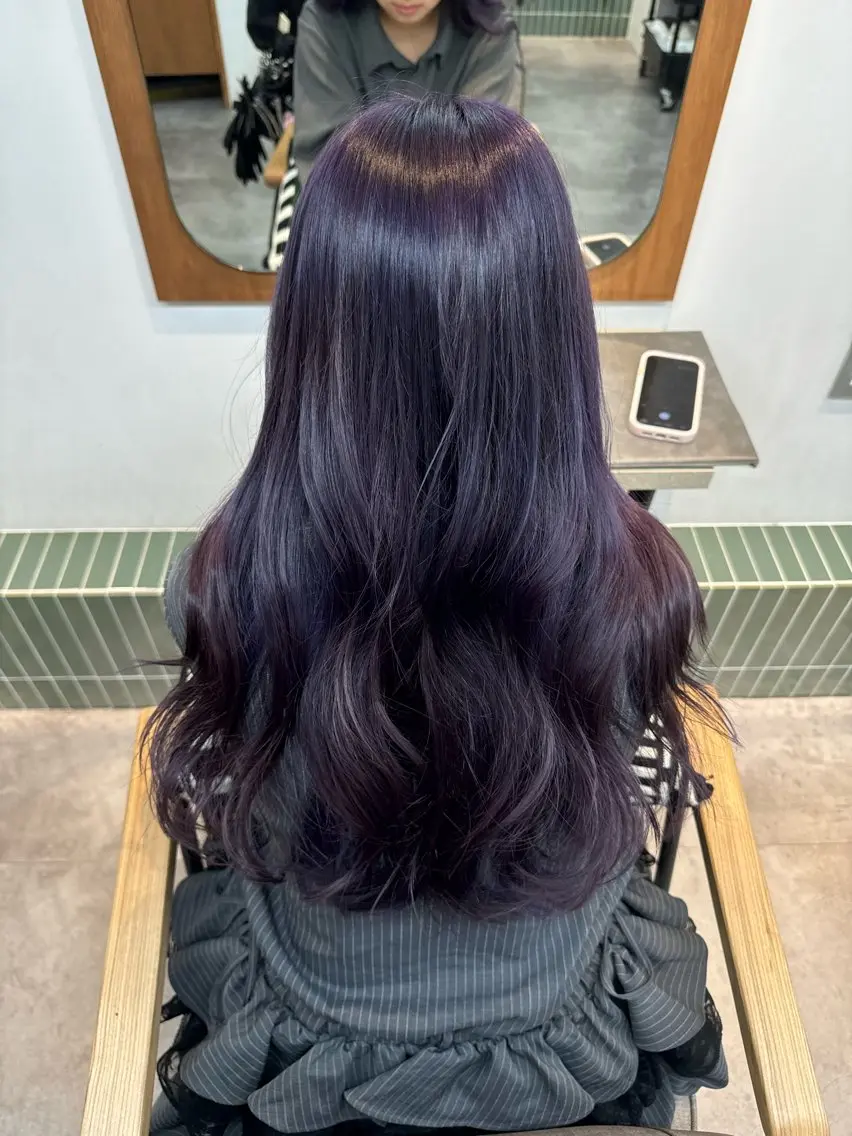 ロング ヘアカラー トリートメント 松田 じゅりなのヘアスタイル