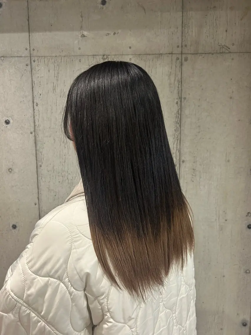 セミロング カラー ヘアカラー トリートメント 🤡暖色レイヤー 🤡みさきのヘアスタイル