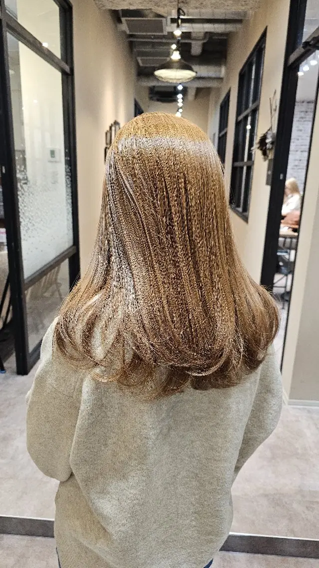 セミロング カラー ヘアアレンジ ✨艶髪✖癒し✨🍀 miyazawaのヘアスタイル