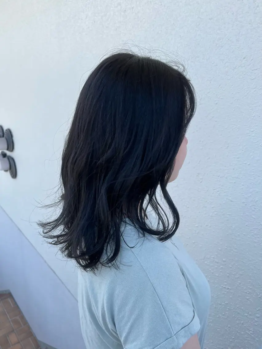 ミディアム カラー カット ヘアカラー __ みずきのヘアスタイル