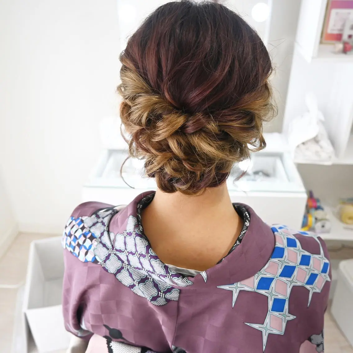 ヘアアレンジ 麻優 ヘアセットのヘアスタイル