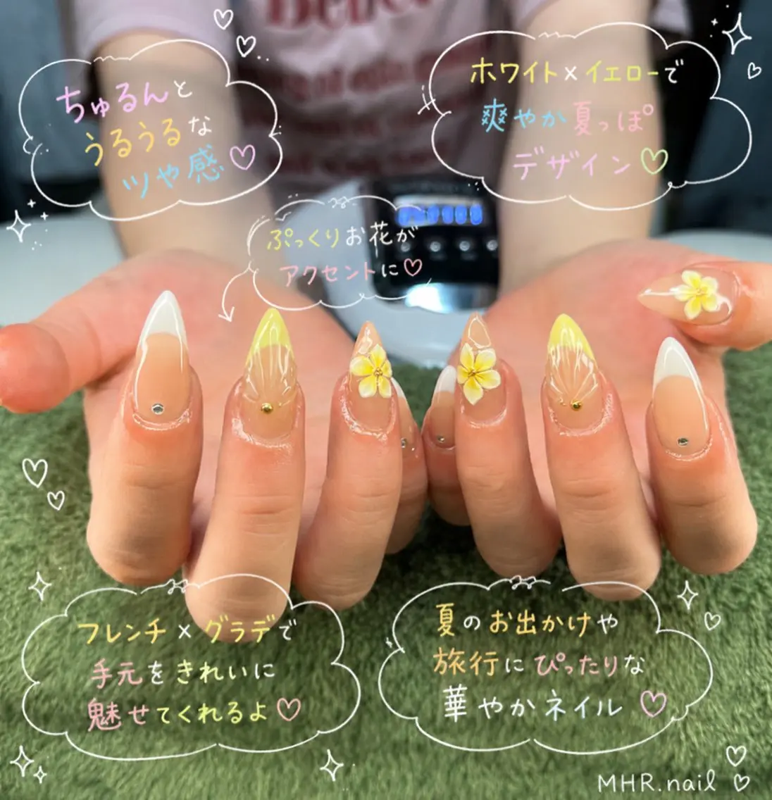 ネイル ハンドネイル フットネイル MHR nailのネイルデザイン