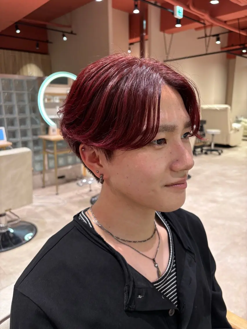 カラー メンズ ヘアカラー 透明感カラー/ メンズ⚡️レア👑のヘアスタイル